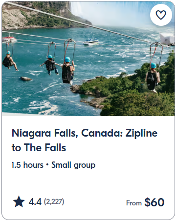 Niagara Falls, Canada Zipline to The Falls